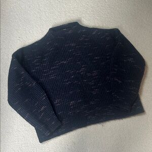 Varley Black and Pink Crew Neck Sweater